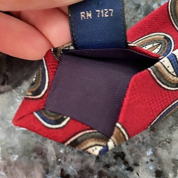 MARK Jeffries 100% silk hand sewn, print Tie - Picture 5 of 8